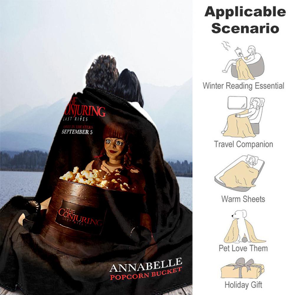 1 Stück Zauberndes Popcorn Outdoor Flanelldecke Weicher Plüsch Dekoration für Picknicks, Camping, Schlafzimmer, Spielzimmer, Büro1151A
