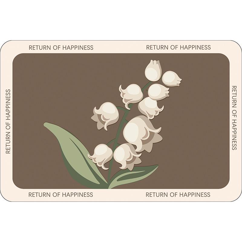 Minimalist Absorbent Diatomaceous Earth Bathroom Floor Mat - Easy Clean, Dirt-Resistant Toilet Pad