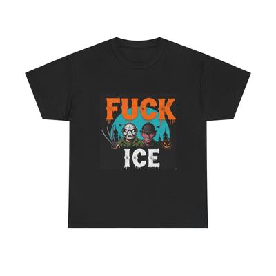Halloween Graphic Tee, ICE for Spooky Season, Unisex Horror T-Shirt,