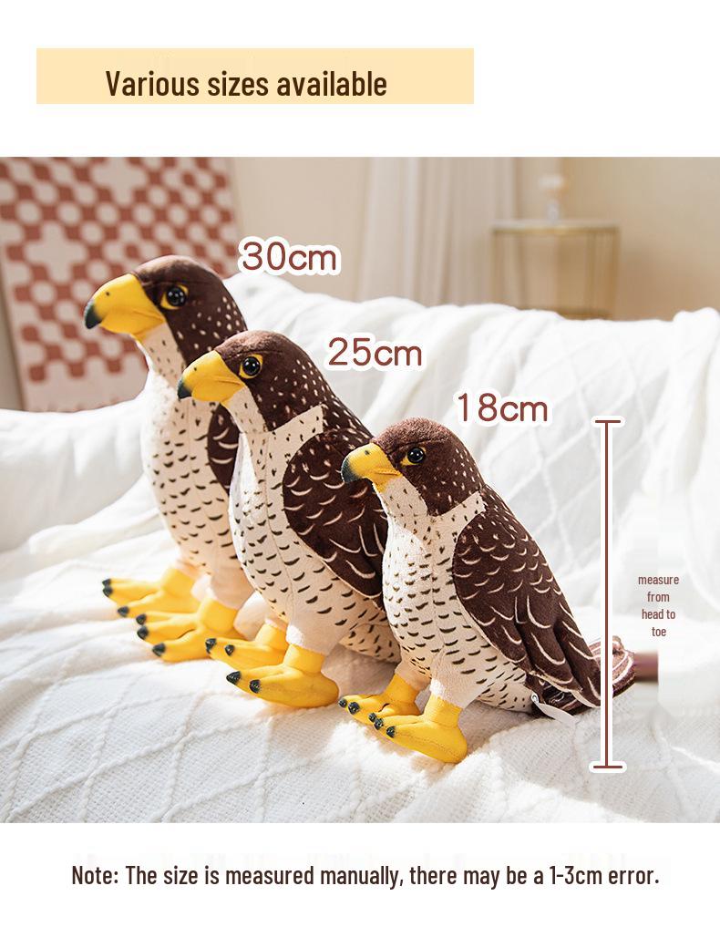 Small Eagle and Owl Plush Toy - Children's Cognitive Ornament and Photography Prop