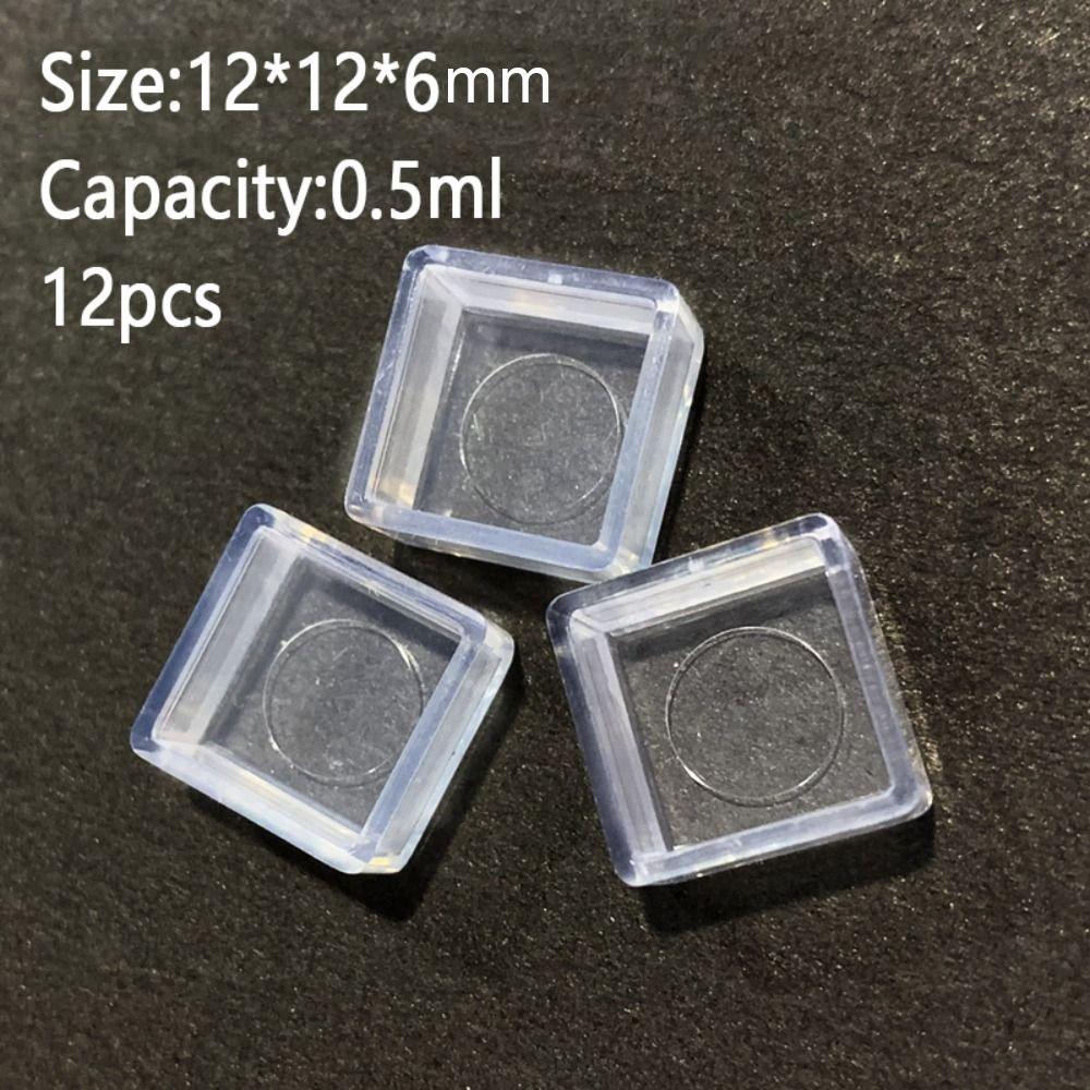 White/Transparent Color Portable Mini Watercolor Paint Box  Student Painting