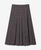 Mind Bridge Woman [W] Check Pleated Midi Skirt