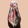 High Quality Silk Scarf Scarf Top Headwraps Women Four Seasons Hair Scarves Hijab Foulard Luxe Bandana Femme Headscarf 90*90Cm