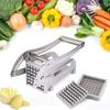 Silver Potato Slicer Stainless Steel French Fries Cutter Machine Manual Potato Cutter  Cucumber