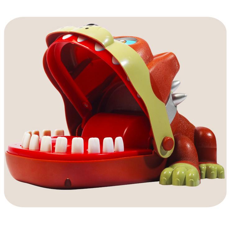 Children's Biting Hand Prank Toy - Large Shar Pei Dog Finger Biter for Interactive Parent-Child Fun