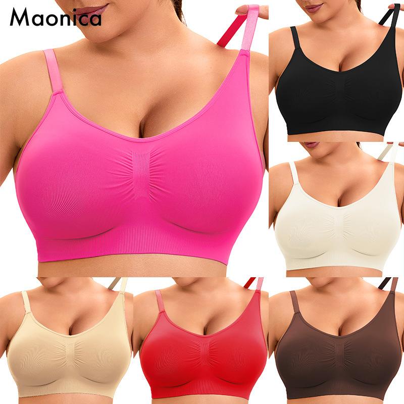 Soutien-gorge de sport sans couture, taille européenne, bonnet CDE, débardeur de yoga, confortable, sous-vêtement, tailles M à 2XL Plus