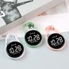 Touch Control Digital Pocket Watch Keychain Clip For Students Accurate Time LED Display Electronic Clock Accessories