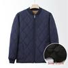 Men's Winter Cotton-Padded Jacket for Seniors - Thickened & Fleece-Lined, Perfect for Dad or Grandpa