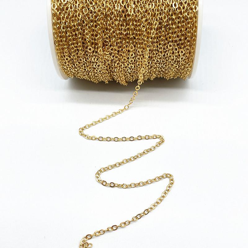 5yards/lot Golded/silvered/bronze Plated Necklace Chain for Jewelry Making Findings DIY Necklace Chains Materials Handmade