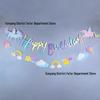 Unicorn Letter Pull Flag - Children's Birthday Party Indoor Decoration Banner