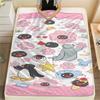 1PC PINGU Print Flannel Blanket, High quality All Seasons, Home Decor, Warmth and Comfort, Perfect for Christmas Gifts