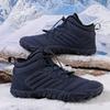 2024 outdoor snow boots men's new winter non-slip waterproof velvet warm cotton shoes women's thick-soled barefoot five-finger shoes