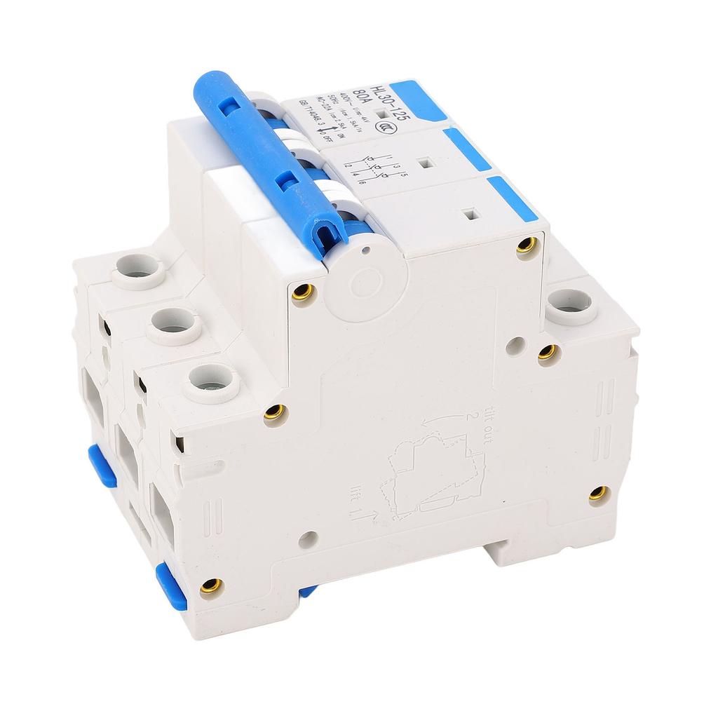 Disconnecting Switch Miniature Circuit Breaker PC Flame Retardant 3 Poles DIN Rail Mount Circuit Bre
