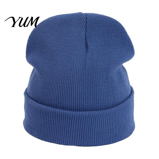 Outdoor Sports Winter Hat Unisex Solid Color Knit Beanies, Classic Slouchy Skull Cap for Winter, Knitted Casual Warm Headwear Men Women, Soft Thermal