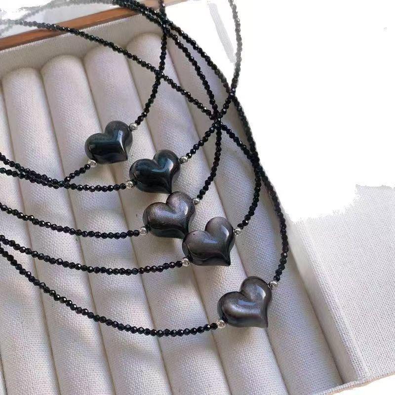 

Ожерелье на ключицу из агата Баошань Нань Хун с рисовыми бусинами