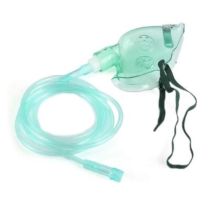 Sauerstoffmaske für Erwachsene mit weichem, anatomischem Schlauch