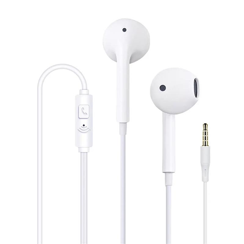 Wired Earphones 3.5mm Super Bass Sport Headphones With Built-in Microphone In-Ear Music Headset For Smartphone for Huawei