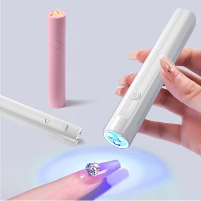 Handheld Tragbare Mini Nageltrockner Lampe UV LED Nagellicht zum Aushärten aller Nagelgele USB Wiederaufladbare Kabellose Nageltrocknungsmaschine Heim Maniküre Werkzeug
