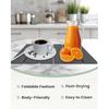 Stone Drying Mat for Kitchen Counter, 16"×12" Heat-resistant Mat, Collapsible and Super Absorbent Dish Drying Stone Mat, Diatomaceous Earth Mats for