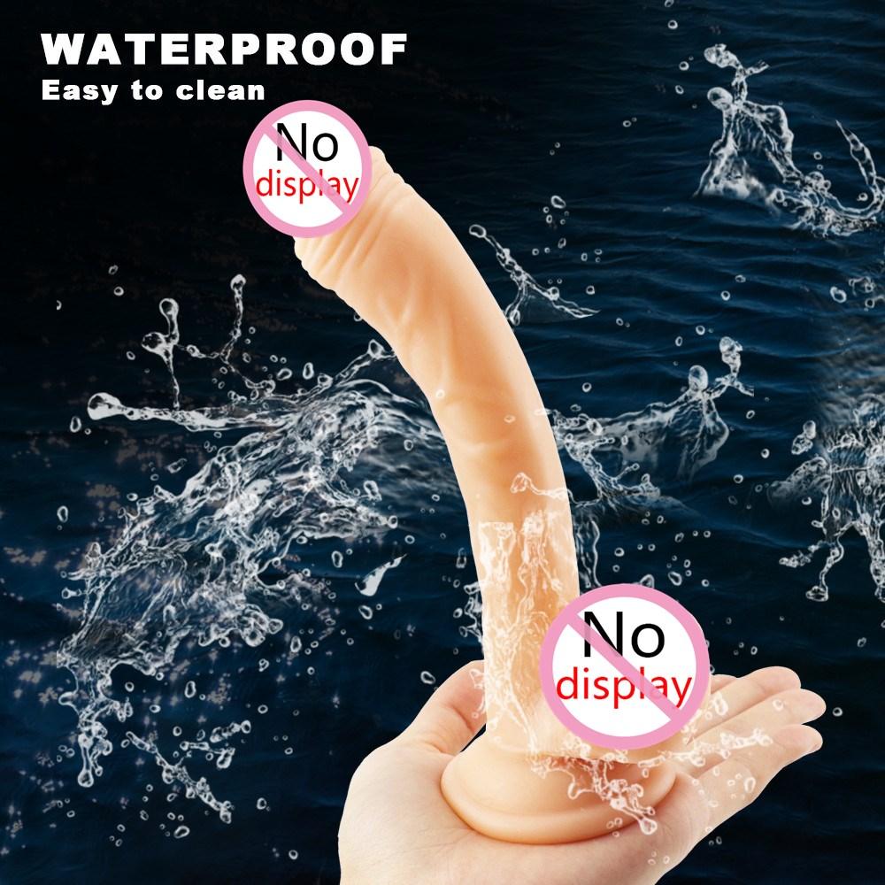 Super Soft Lesbian Strapon Big Dildo Realistic Small Fake Penis Dick Anal Plug Adult Sex Toys