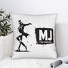 Mj King Of Pop Das Musical Moonwalk Tribute – Ikonische Silhouette Quadratische Kissenhülle Kissen Für Sofa Kissenbezug Heimdekoration