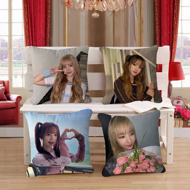 Sängerin Y-YUNHA Kissenbezug Toon Geschenk Kissenhülle Schlafzimmer Zuhause Sofa Stuhl Sitz Dekor Kissenbezug