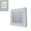 Upgrades Square Slanted ABS Louvered Vents Cover Outdoor Wall Weatherproof Guards Simple Installation for Dryer Bathroom