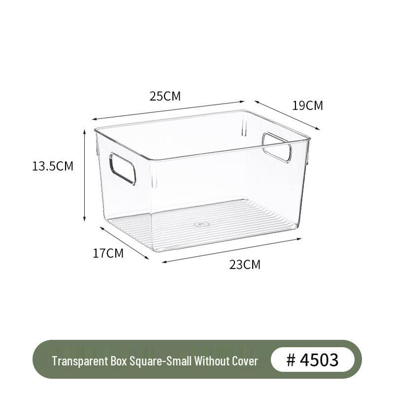 Transparent Kitchen Cabinet Organizer and Under-Sink Storage Box for Snacks and Sundries