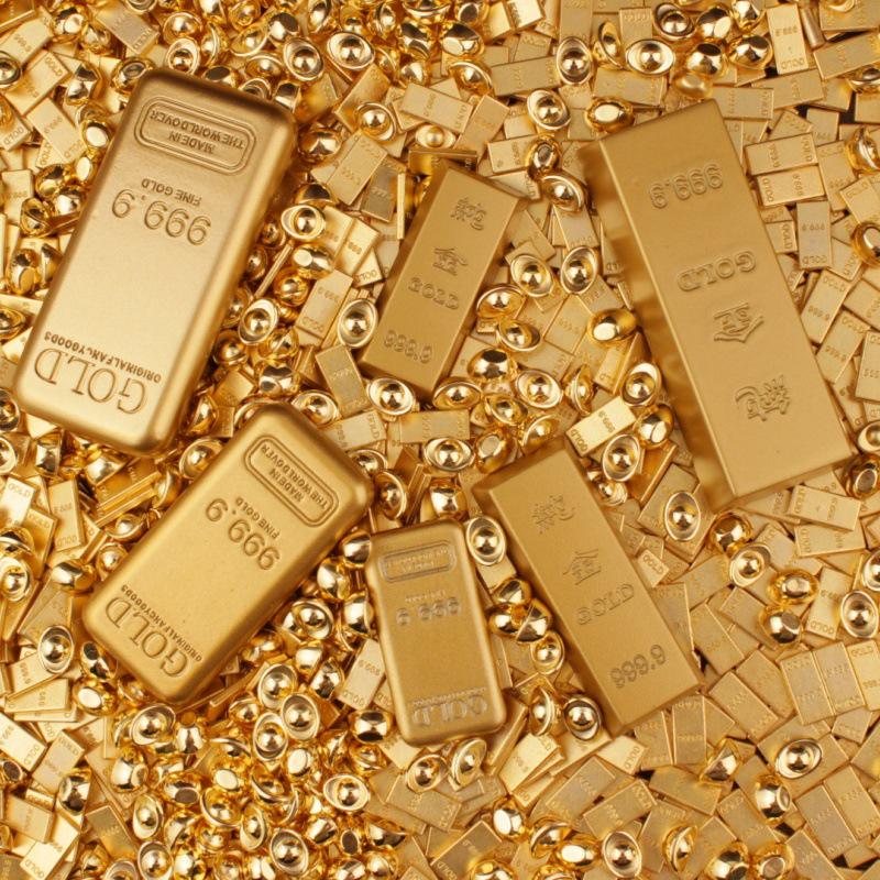 Mini Gold Bar Photo Frame with Treasure Pot Accessories