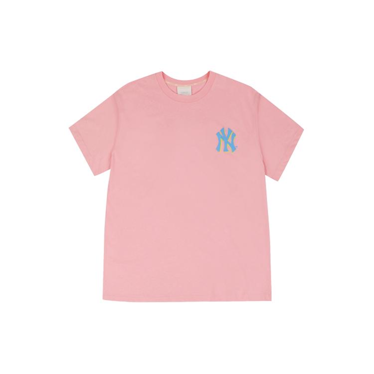 New MLB Drop Shoulder Sleeve T Shirt Unisex Pink 31TS06031-50P