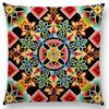Beaux Art Boho Millefiori Geometric Floral Pattern Festival Mandala Elizabethan Pastel Flowers Cushion Cover Sofa Pillow Case