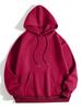 2023 Autumn/Winter Fleece-Lined Thick Hoodie - Unisex European/American Loose Fit, Plain Color.