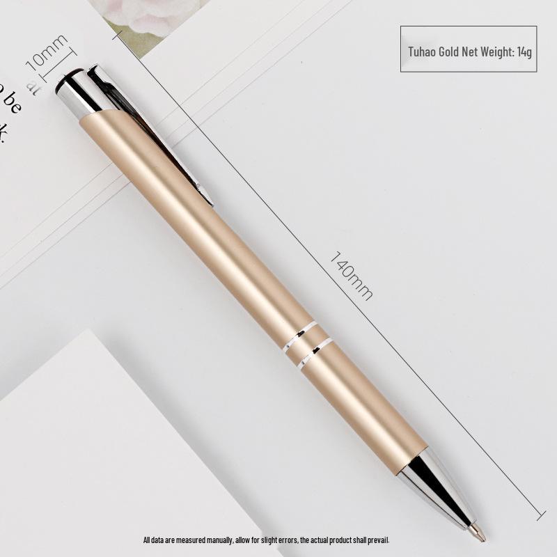 Customized Metal Click Ballpoint Pen with Logo - Oil-Based Ink, Press-Action Design for Promotional Use