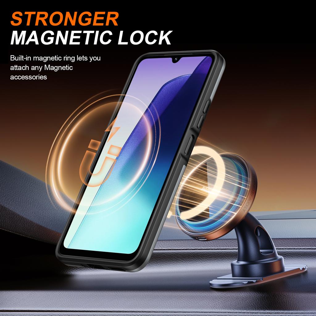 For Redmi Note 14 Pro Plus Armor Shockproof Magnetic Ring Stand Holder Phone Case For Redmi Note 14 Pro 4G 5G 14C Cover