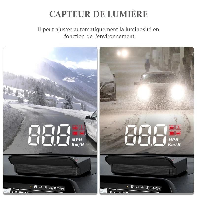 LANGJING M3 OBD2 GPS Head-Up Display Auto Electronics HUD Projector Digital Car Speedometer Accessories For All Car