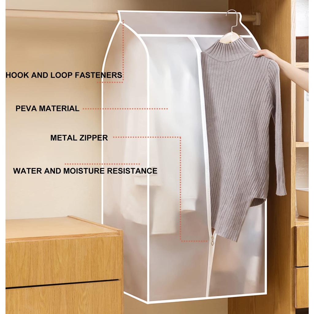 3D-Reißverschluss für Kleidung, Staubschutz, Kleidungsaufbewahrung, Kleiderschrank, Anzughülle, Startseite, Organizer, Taschen, Kleid, Anzüge, Kleidersäcke für Kleidung