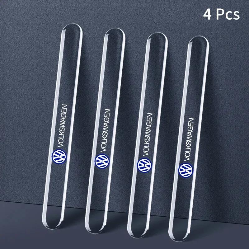 

B5 VW For Volkswagen 4pcs Car Door Handle Stickers Transparent Protector Film For Volkswagen GTI Passat Polo Magotan Golf R-Line