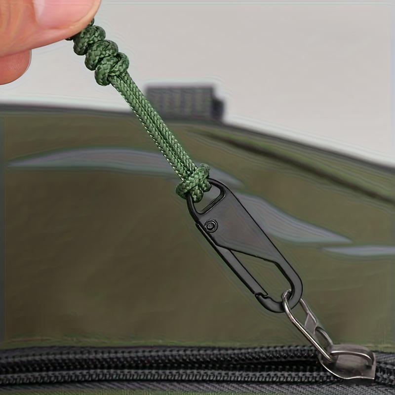 5pcs Heavy-Duty Braided Zipper Pulls with Metal Sliders - Replacement Zipper Handles for Backpacks, Jackets, Bags