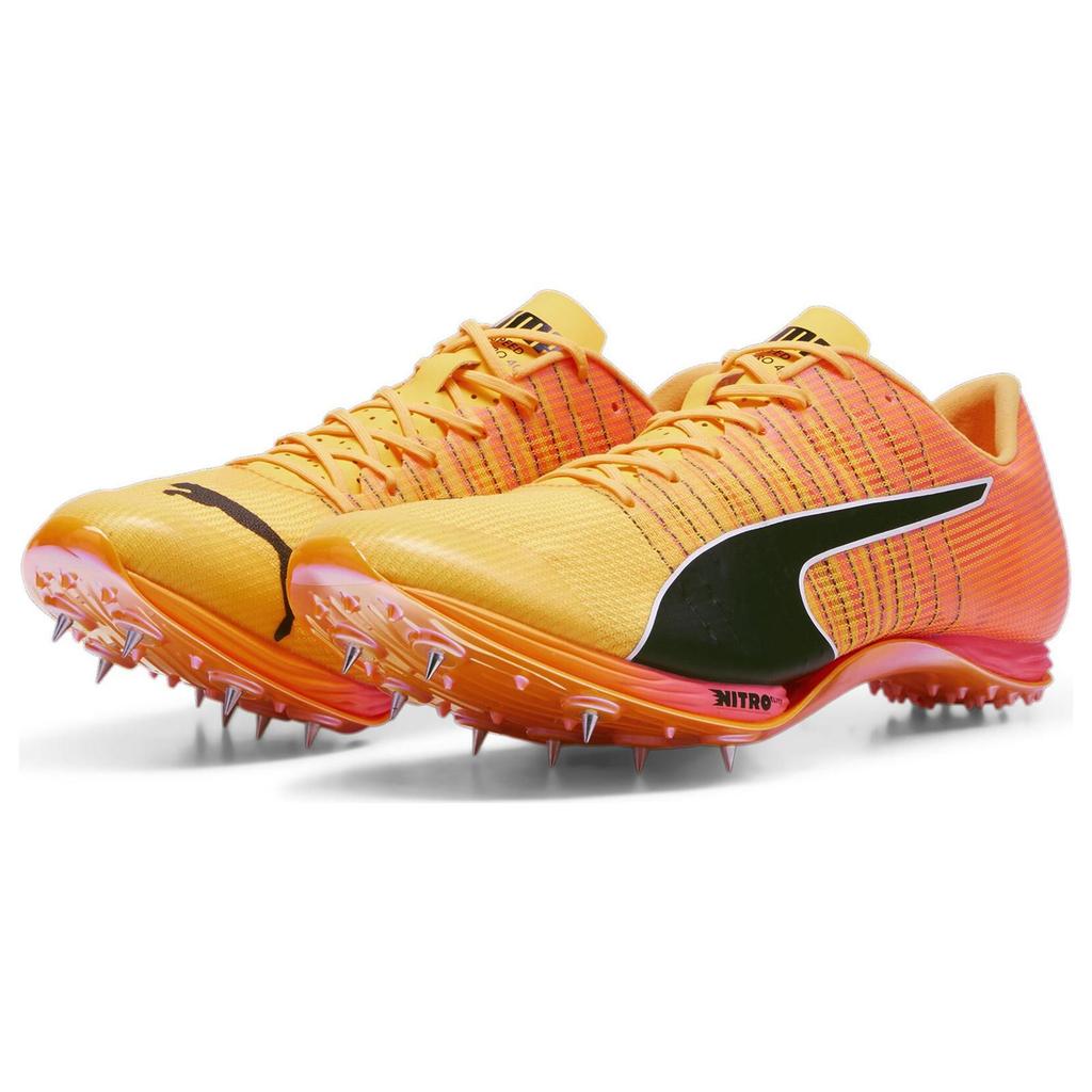 Puma EvoSpeed 400 Nitro 2 Thick Sole Sprint Spikes Non-Slip Breathable Functional Running Shoes Unisex Running Shoes Red 380003-01