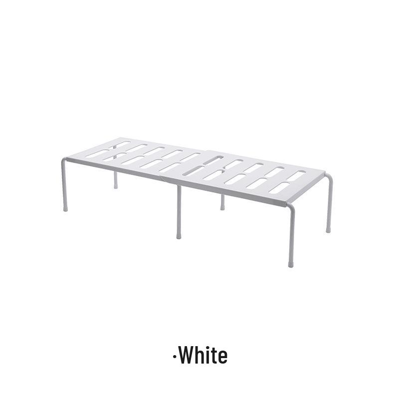 Punch-Free Plastic Space-Saving Storage Rack for Shoes and Slippers In Kitchen, Wardrobe, or Dorm.