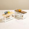 1:12 Dollhouse Miniature Bookcase Storage Cabinet Dining Table Desk Furniture Home Model Decor Toy Doll House Accessories