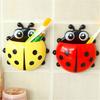 Lovely Cartoon Ladybug Toothbrush Holder  Bathroom Wall Ladybug Suction Sucker