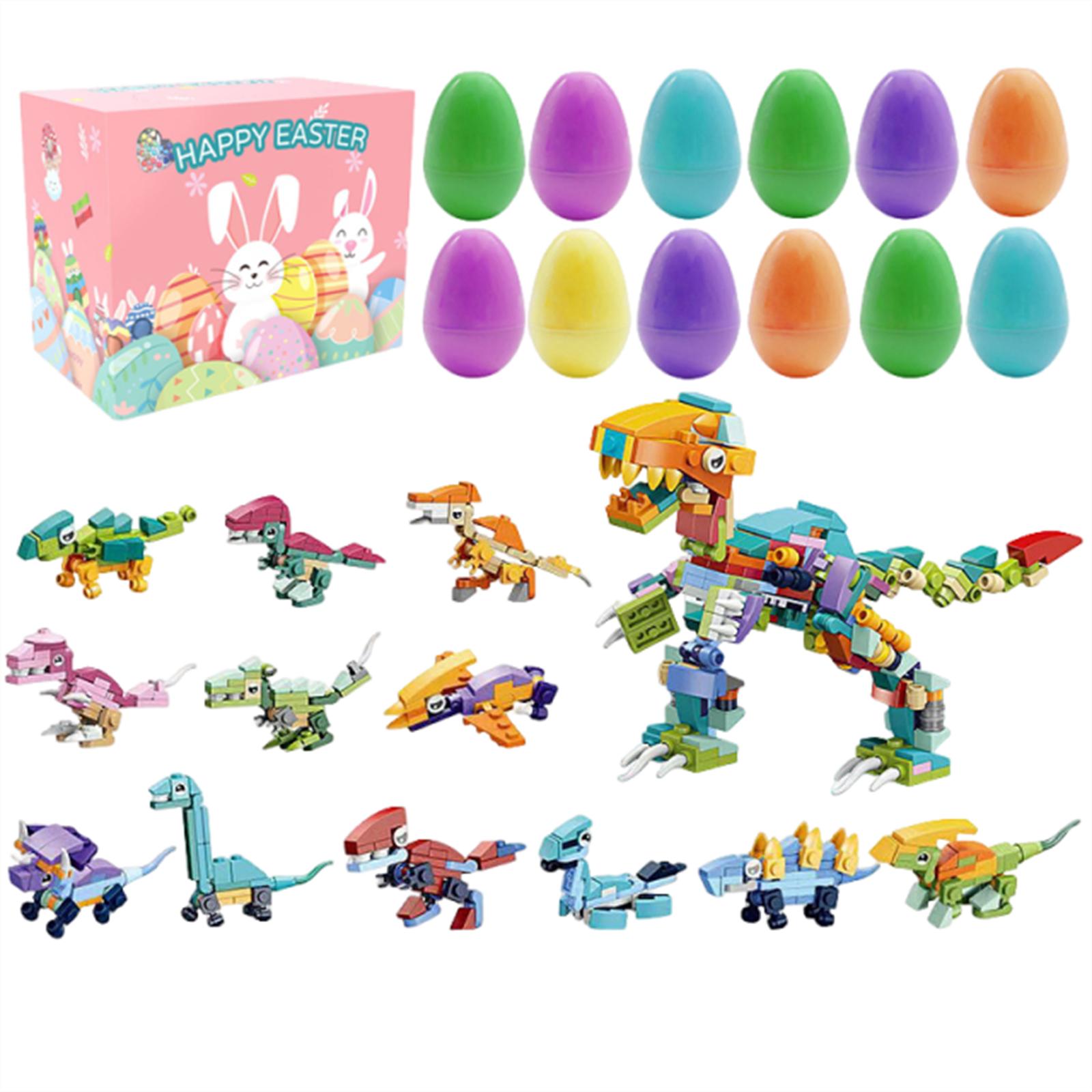 

Пасхальное яйцо динозавр строительный набор блоков мальчики девочки подарок One Size