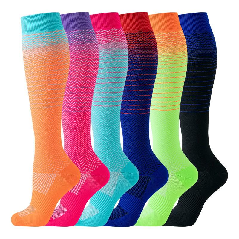 Unisex 6 Paar Kompressionssocken-Set zum Laufen & Radfahren