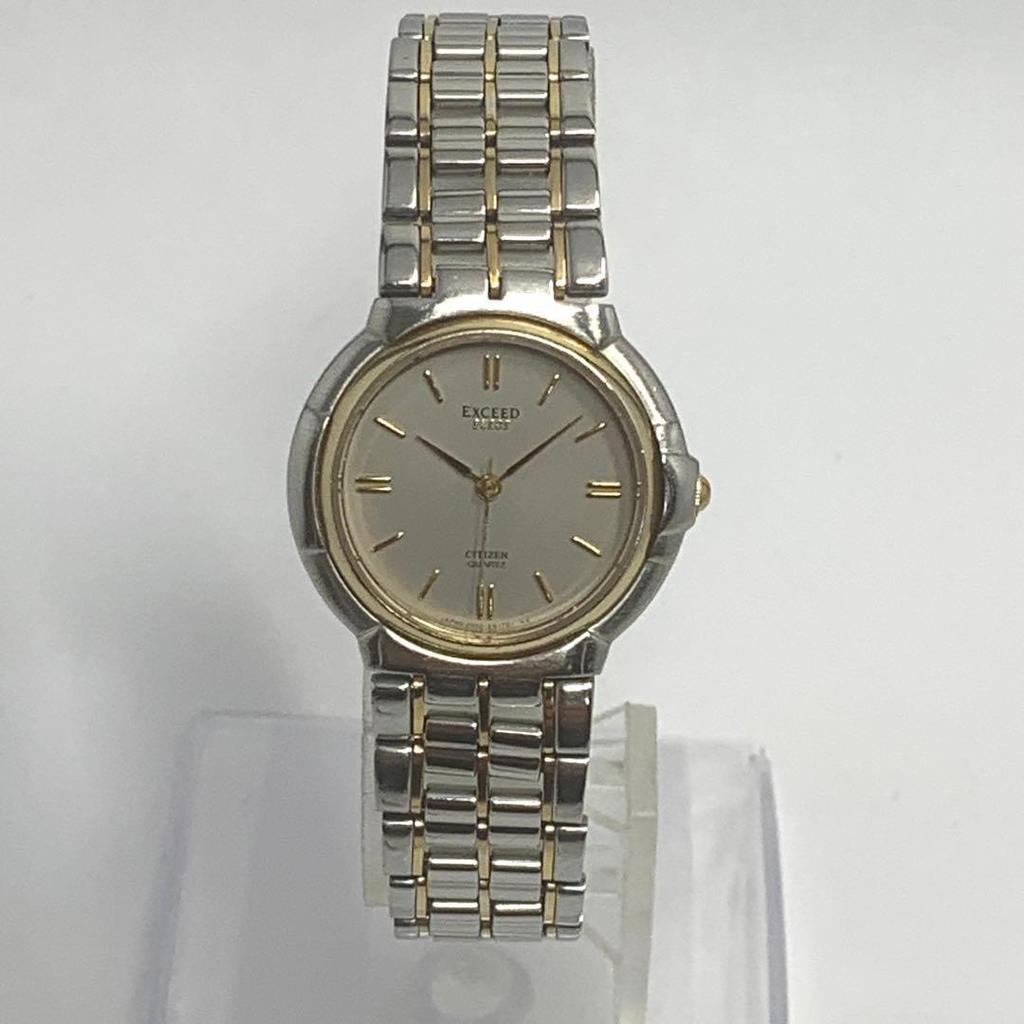 CITIZEN 433 condition Watch EXCEED EUROS Exceed Gold Quartz [Battery replaced, cleaned] Women's