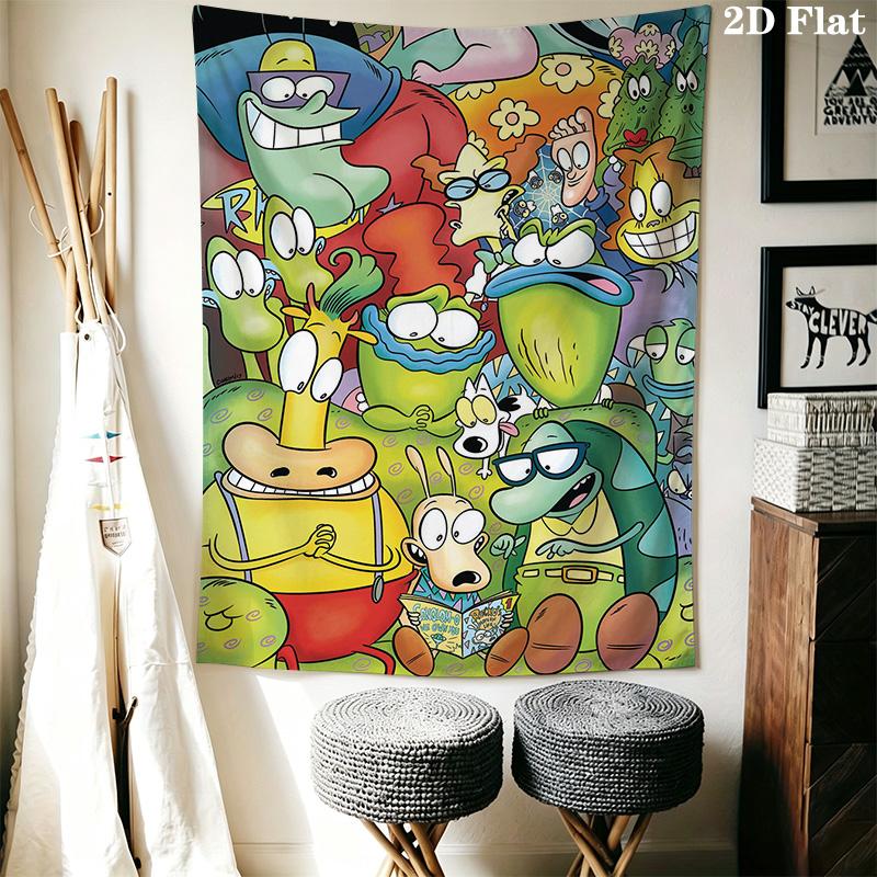 Rocko's Modern Life Pattern Home Decor Tapestry, Wall Hanging, Decorative RV Wall Cloth.SGT0917325