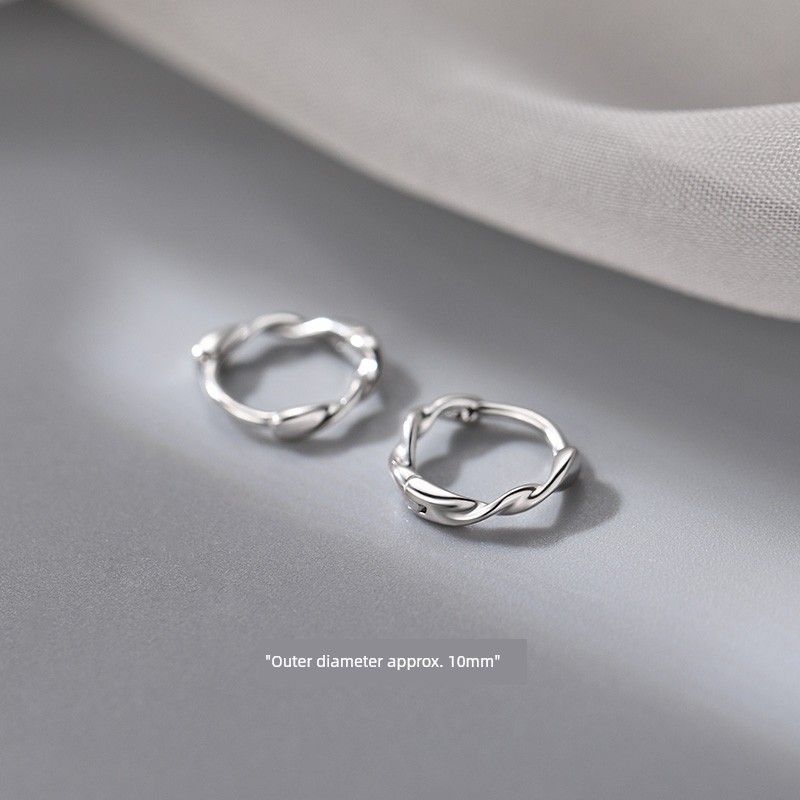 

Xiangnan 999 Sterling Silver 2024 New Best Selling Female Earrings 999 tremella ring 10mm [pair]]