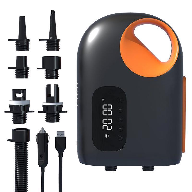 Portable Electric Air Pump for Outdoor Kayaks, Paddle Boards, Cars & Travel Tents