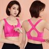 Women's Wireless Adjustable Zip Sports Bra - Shockproof, Breathable, Beautiful Back Design for Yoga