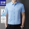 Men's Summer Ice Silk Non-Iron Short-Sleeve Casual Shirt